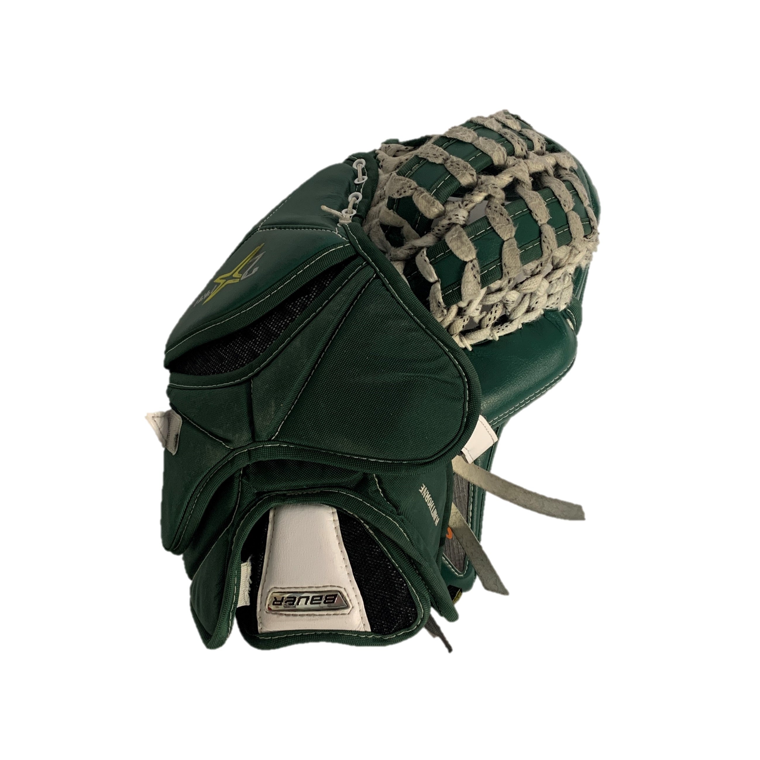 Bauer 2X Pro - Gant de gardien de but Pro Stock d'occasion - (Blanc/Vert/Jaune)